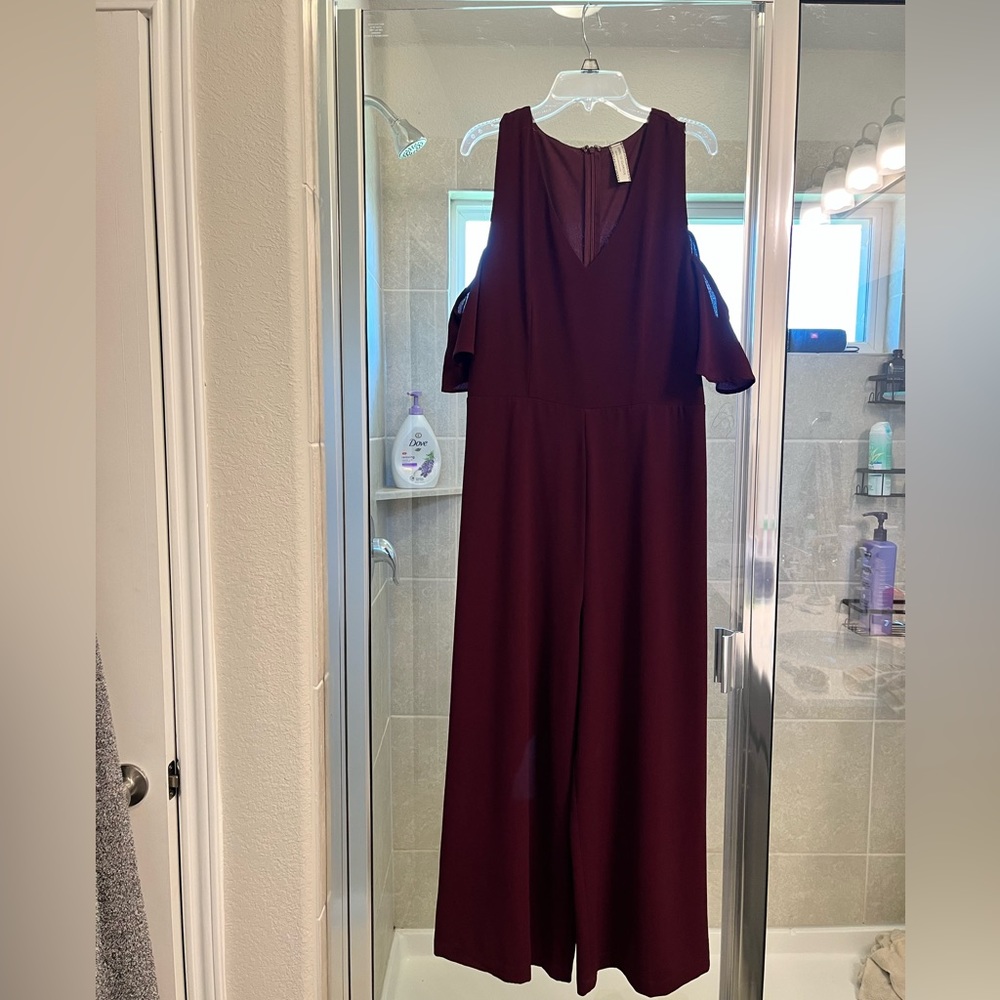 Maroon jumpsuit